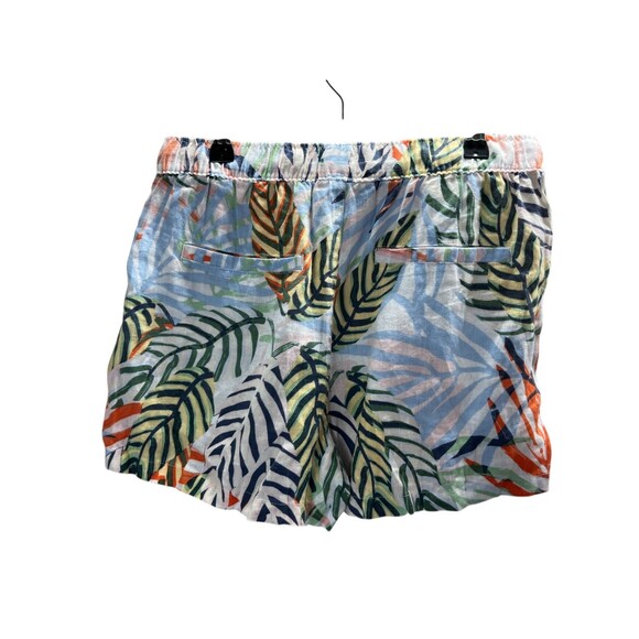 Tahari Shorts Women's Size Small Multicolor Tropical 100% Linen - Picture 2 of 3